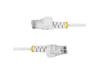5ft White Slim CAT6 Ethernet Cable, Snagless, 100W PoE, UTP, LSZH, 28A