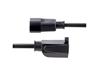 Power IEC 60320 C14 Power NEMA 5-15R - receptacle Black 3 ft