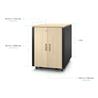APC  AR4017A 17U 482 mm Cabinet fermé Cabinet-(AR4017A)