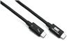 1x USB-C Male 1x USB-C Male Black