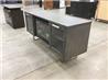 Mbois TV Stand Brize model in espresso with fire box DFR 2551-G