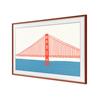 SAMSUNG 55" "The Frame" Customizable Beveled Chamfer Bezel - Red