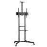 Brateck Versatile & Compact Steel TV Cart (Black)(Open Box)