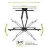 KANTO PDX650 Full Motion TV Mount for 37" - 75" TVs