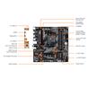 GIGABYTE B550M DS3H AC AMD AM4 Micro ATX Carte mère(Open Box)