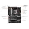 GIGABYTE X670 AORUS ELITE AX AM5 LGA 1718 AMD X670 ATX Motherboard(Open Box)