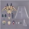 BANDAI Tiny Session YF-19(Isamu Alva Dyson Use) With Myung Fang Lone "Macross Plus" Transformable Action Figure