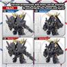 BANDAI SD Cross Silhouette Unicorn Gundam 02 Banshee Destroy Mode & Banshee Norn Parts Set "Gundam UC" Model kit