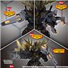 BANDAI SD Cross Silhouette Unicorn Gundam 02 Banshee Destroy Mode & Banshee Norn Parts Set "Gundam UC" Model kit