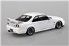 Aoshima 1/32 SNAP KIT #15-SP3 Nissan R33 Skyline GT-R Custom Wheel (White) Model Kit | No Glue Needed | Snap by Hand