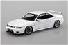 Aoshima 1/32 SNAP KIT #15-SP3 Nissan R33 Skyline GT-R Custom Wheel (White) Model Kit | No Glue Needed | Snap by Hand