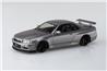 Aoshima 1/32 SNAP KIT #11-SP4 Nissan R34 Skyline GT-R Custom Wheel (Athlete Silver) Model Kit | No Glue Needed | Snap by Hand