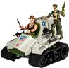 Hasbro Transformers Collaborative G.I. Joe x Transformers Autobot Kup Triple T 9-inch Action Figure, O-Ring 3.75-inch SGT Slaug