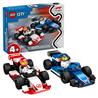 LEGO City F1 Williams Racing & Haas F1 Race Cars Building Toy 60464