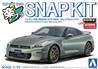 Aoshima 1/32 SNAP KIT #03-MJ, NISSAN R35 GT-R 2024 (Millennium Jade) Model Kit | No Glue Needed | Snap by Hand