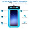 Choetech Universal Waterproof Bag for Mobile Phone | 3-Pack | Black/White/Blue