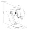 iCAN PAD39-02 Simplicity Universal Phone/Tablet Tabletop Stand Support  4.7” to 12.9” Phones and Tablet
