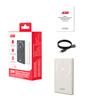 Batterie externe magnétique sans fil mince et portable 5000 mAh PD 20 W USB-C, blanche