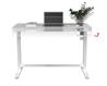 iCAN Office Desk, Electric Height Adjustable, 120*60*72-120cm, 12mm Wooden Tabletop, 2 Type A, 1 Type C, White