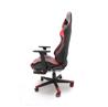 iCAN Racing Gaming Chair, Footrest, PU leather, 3D Armrest, 60mm PU Caster, Black & Red(Open Box)