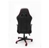 iCAN Racing Gaming Chair, Footrest, PU leather, 3D Armrest, 60mm PU Caster, Black & Red(Open Box)