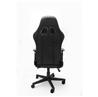 iCAN Racing Gaming Chair, Footrest, PU leather, 3D Armrest, 60mm PU Caster, Black.