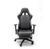 iCAN Racing Gaming Chair, Footrest, PU leather, 3D Armrest, 60mm PU Caster, Black.