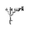 iCAN CC-GA36 17"-32" Triple Aluminum Monitor Mount with Clamp, Gas Spring, Silver.(Open Box)