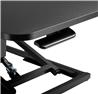 Uprite Ergo Height Adjustable Standing Desk Riser Converter, Laptop and Monitor Sit Stand Workstation, Black.