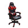 DragonWar Ergonomic Racing Chair, PU leather, Fixed PU Padded with polyester Armrest, Nylon Base & PU Castor, Black & Red