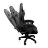 DragonWar Ergonomic Racing Chair, PU leather, Fixed PU Padded with polyester Armrest, Nylon Base & PU Castor, Black