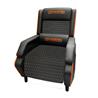 DragonWar Personal Gaming Chair, Make with Car Seat Leather, Soft Padded Armrest, Soft Head Pillow, Black(Open Box)