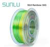 Sunlu 1.75mm, 1kg/spool, Silk PLA rainbow filament