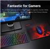 Redragon S107 3-in-1 Combo, 104 Key Gaming Keyboard, Black with Red(Open Box)