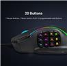 Redragon M901 Perdiction Wired Gaming Mouse with high speed gaming sensor-12400DPI  [M901-K-2](Open Box)