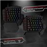 Redragon K585RGB-KS DITI Wireless Single-Handed Keypad with mechanical Blue Switch and RGB lighting [K585RGB-KS](Open Box)