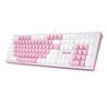 Redragon K623-P1B Hades X Wired Mechanical Keyboard in pink and white, Blue Switch [K623-P1B]