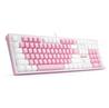 Redragon K623-P1B Hades X Wired Mechanical Keyboard in pink and white, Blue Switch [K623-P1B]