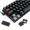 Redragon Jax Pro (K613P) Bluetooth, 2.4G,Wired connection Blue Switch Mechanical Gaming Keyboard durable key 63 key portable...