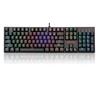 Redragon K582RGB Surara LED Backlit Mechanical Gaming Keyboard, 104 Standard Anti-ghosting Keys with Brown Switches Perfect for