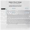 Redragon K649CT 75% Tri-Mode Crystal Clear Gasket Gaming Keyboard