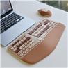 MOFii NOMI 2.4G Wireless Ergonomic Office Keyboard and  Mouse Combo Multicolor Brown