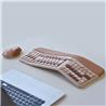 MOFii NOMI 2.4G Wireless Ergonomic Office Keyboard and  Mouse Combo Multicolor Brown