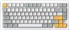 DAREU A81 Wired Gasket Structure 75% Mechanical Keyboard White Backlight Customized Sky V3 Switch White-yellow