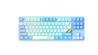 DAREU A87 Pro Tri-mode 2.4G Wireless/Bluetooth Gasket Structure Hot Swappable RGB Mechanical Keyboard Violet Gold Pro Custom...