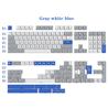 ICAN GREY WHITE BLUE SA Height Double Shot ABS Keycaps Full Set 172 Keys(Open Box)