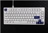 DAREU EK75-W Wired Rainbow Backlight Mechanical Keyboard with Linear Switches,White