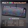 Yunzii B75 Wired RGB Black Gaming Keyboard Pre-lubed Tactile Switch