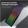 ONIKUMA G32 Matte Black Wired Gaming Keyboard RGB Backlit(Open Box)