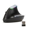 Souris optique ergonomique sans fil Delux M618DB, lumière RVB